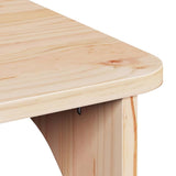 Coffee Table Natural 80 x 50 x 31 cm Solid pine wood 873517
