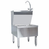 51116 Commercial Hand Wash Sink with Faucet Freestanding Stainless Steel