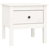 ZNTS Side Tables 2 pcs White 50x50x49 cm Solid Wood Pine 813797