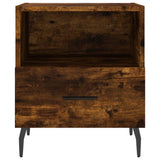 Bedside Cabinets 2 pcs Smoked Oak 40x35x47.5 cm Engineered Wood 827479