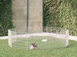 Free Range Animal Enclosure 10-Panel 54x60 cm Galvanised Iron 171575