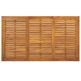 Garden Table Acacia Wood Brown, Powder-Coated Black 319511