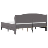 Bed Frame with Headboard Grey 180 x 200 cm Faux Leather 3415271