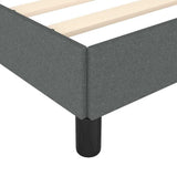 Bed Frame without Mattress Dark Grey 152x203 cm Queen Fabric 346762