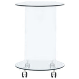 Coffee Table 45x40x58 cm Tempered Glass 284725