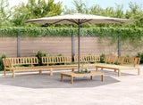 5 Piece Garden Pallet Sofa Set Solid Wood Acacia 3209312