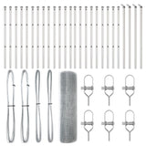 ZNTS Welded Wire Fence with 13 Posts 0.8x50 m Galvanised Steel 3351640