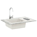 Sink White 780 x 500 mm 80% Quartz and 20% Resin 42028403
