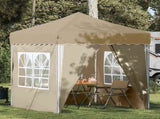 Pop-up Party Tent 195 x 195 x 245 cm Cream Oxford Fabric 42019735