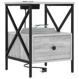 Bedside Cabinet 2 pcs Grey Sonoma 41.5 x 40.5 x 55 cm 859557