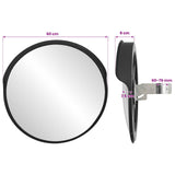 Outdoor Convex Traffic Mirror Black 60 cm Polycarbonate 153080