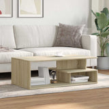 Coffee Table Sonoma Oak 102x55x35 cm Engineered Wood 848012
