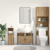 Bathroom Sink Cabinet with Storage Artisan oak 80 x 30 x 60 cm 862236