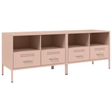 TV Cabinets 2 pcs Pink 68x39x50.5 cm Steel 843045