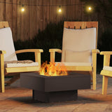 Fire Pit Black 60 x 60 x 30 cm Steel 858954