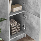 Desk 2 pcs Concrete Grey 3337292