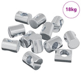 Barrel Nuts 3462 pcs Silver M6 x 13 mm Metal 864426