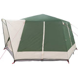 Cabin Tent 7-Person with Roof Green 400 x 350 x 212 cm 42004026