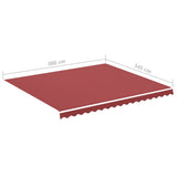 Replacement Fabric for Awning Burgundy Red 4x3.5 m 311968