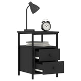 ZNTS Bedside Cabinets 2 pcs Black 34x35.5x50 cm Engineered Wood 826014