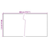 Balcony Screen Black 300x80 cm Poly Rattan 156295