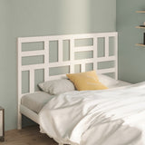Bed Headboard White 156x4x104 cm Solid Wood Pine 818196