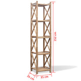 5-Tier Square Bamboo Shelf 242493