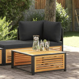 Garden Table Brown Solid Acacia wood 68x68x30 cm Durable 367644