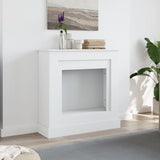 Fireplace Surround White 90x30x90 cm Engineered Wood 854589