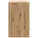 Garage Storage Cabinet Artisan Oak 60x51x85 cm Solid Wood Pine 860606