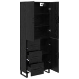 Highboard with Drawer 2 pcs Black Oak 69.5 x 34 x 180 cm 3416145