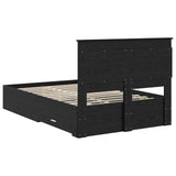 Bed Frame with Drawer with Headboard Manual Engineered Wood 3410343