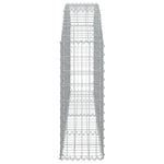 Arched Gabion Basket 200x30x80/100 cm Galvanised Iron 153464