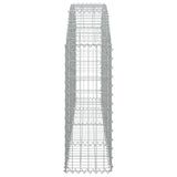 Arched Gabion Basket 200x30x80/100 cm Galvanised Iron 153464