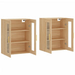 Wall Mounted Cabinets 2 pcs Sonoma Oak Engineered Wood 3197932