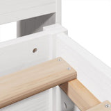 Bed Frame without Mattress White 160x200 cm Solid Wood Pine 3323372