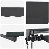 Retractable Awning Manual Grey and anthracite 350 x 250 cm 3330224
