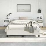Bed Frame without Mattress White 152x203 cm Queen Faux Leather 347282