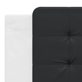Bed Frame without Mattress "Zadar" White and Black 180x200 cm Super King Faux Leather 3208204