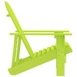 Garden Chair Green Solid Fir Wood Large Ergonomic 315876