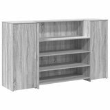 Reception Desk Grey Sonoma 180x50x103.5 cm Engineered Wood 3324174