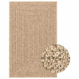 Rug ZIZUR 240x340 cm Jute Look Indoor and Outdoor 4006157