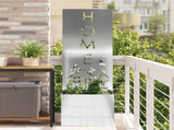 Garden Privacy Screen Silver 50 x 150 cm Galvanised steel 876495