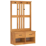 Hall Tree SANDNES 87x40x159.5cm Solid Wood Pine 4010490