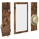 Wall-Mounted Coat Rack Wall-mounted Smoked Oak 96 x 1.5 x 90 cm 874535