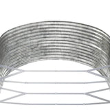 Garden Raised Bed Silver 212x140x68 cm Galvanised Steel 319097