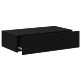 TV Cabinet with LED Lights Black 60x35x15.5 cm 842888