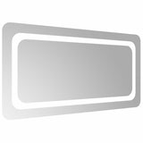LED Bathroom Mirror Transparent 80 x 40 cm Tempered Glass 42045835