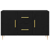 Sideboard Black Oak 100 x 36 x 60 cm Engineered Wood 862957