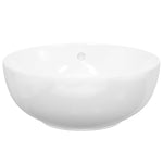 Wash Basin White 44x17 cm Ceramic Round 153342